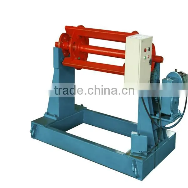 Wheels equipped sheet metal decoiler/mandrel un-coiler