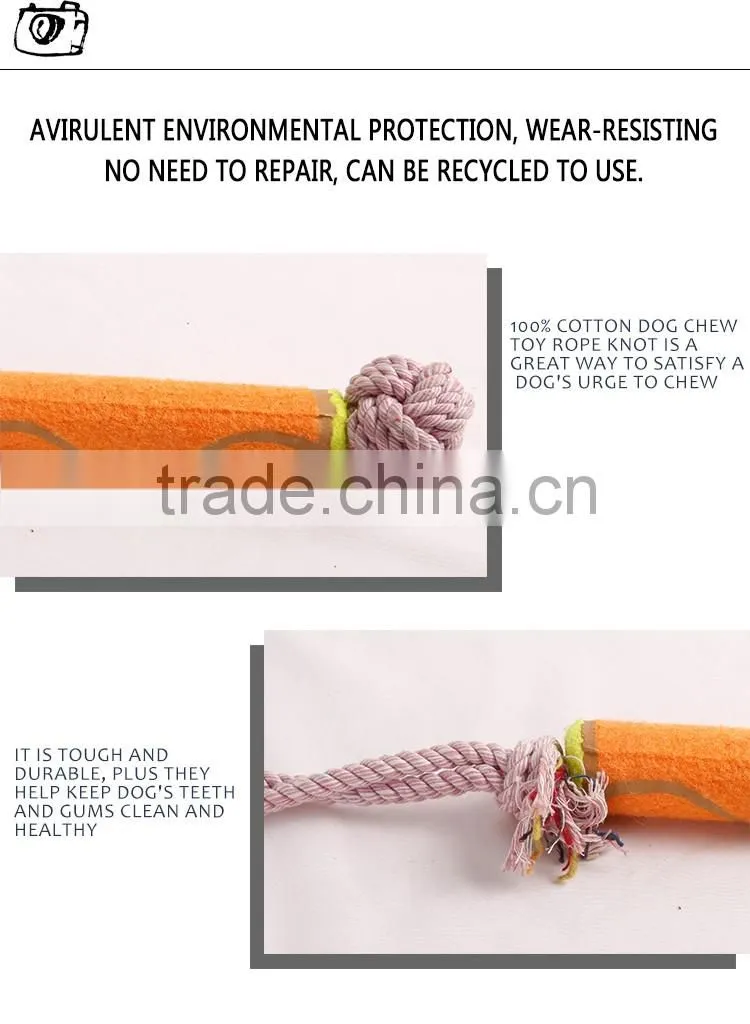 rope toy for pet dog with durable cotton knots and cheap price