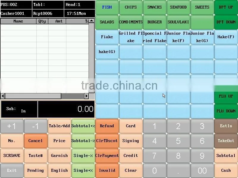 POS1501 15 Inch All In One Touch Screen POS Machine With Embedded Software