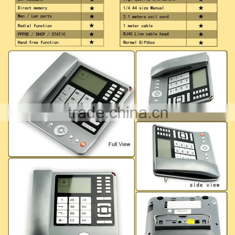 Shenzhen technology of no battery caller id telephone