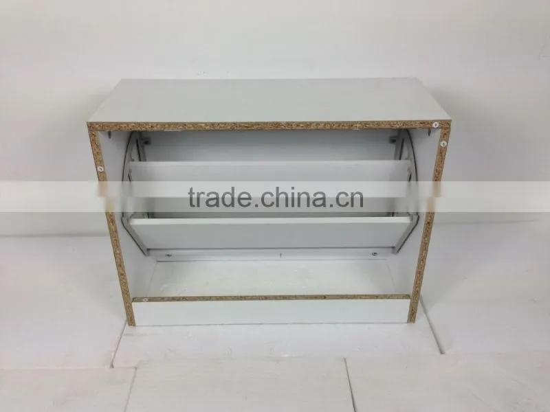 hot creative simple designs waterproof wooden shoe rack
