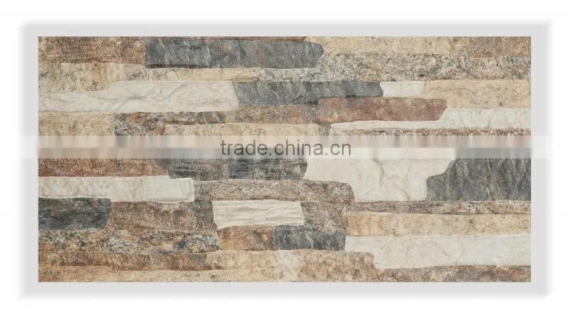 2016 best choice glazed ceramic rustic inkjet tile for wall 300x600