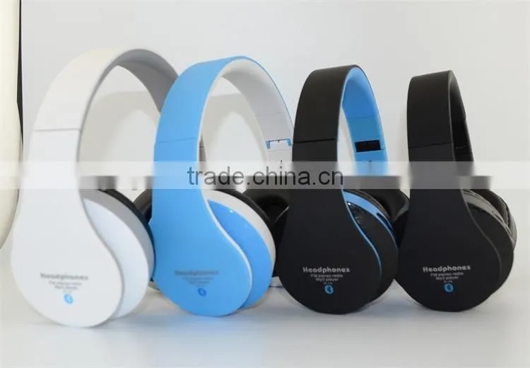 Cheap Handfree Stereo Foldable MP3 FM Bluetooth Headset for Mobile Phone