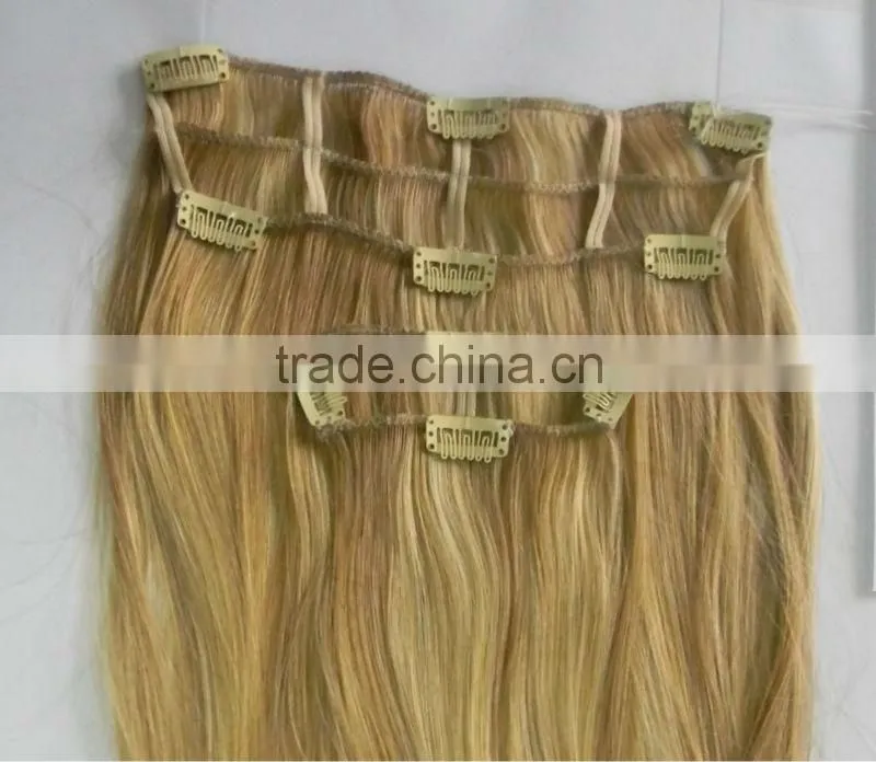 Clip in silk straight hair extension