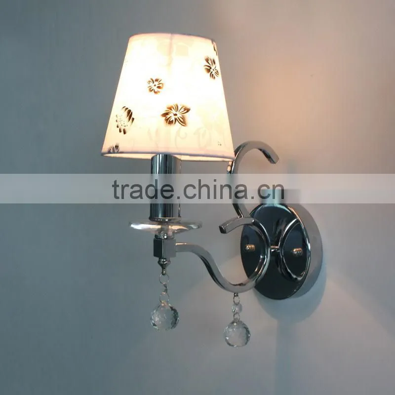 modern decoration chandelier lightingf &fabric round lampshade pendant lamp