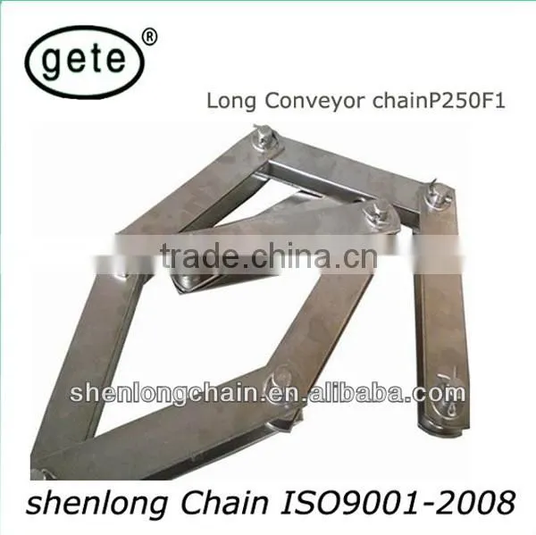 industry conveyor chain Pitch 250 mm nickel-plated-P250F1