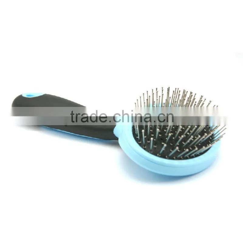 Pink Blue Pet Fur Hair Grooming Shedding Tool Dog Pet Cat Pins Brush Comb