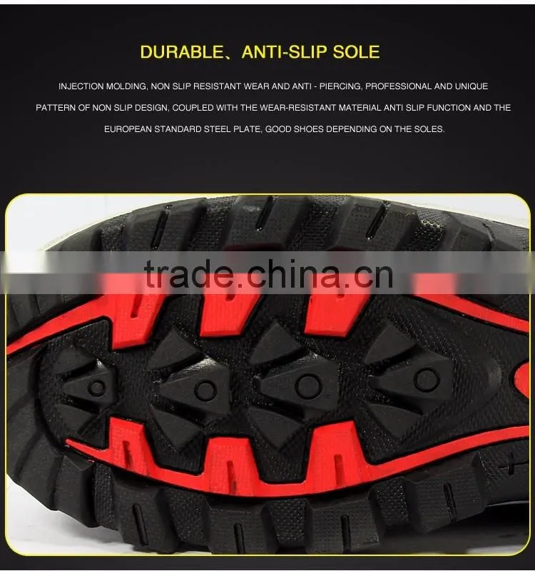 2016 new design waterproof and breathable outdoor safety shoes
