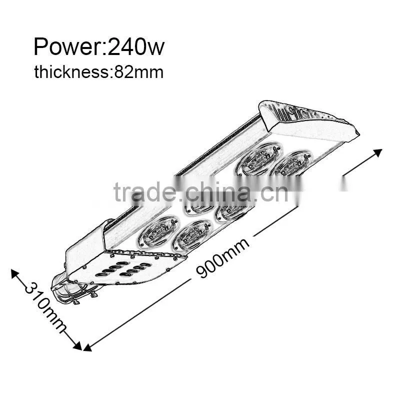 60w 120w 180w 240w ip65 led street light outdoor led road light led lighting
