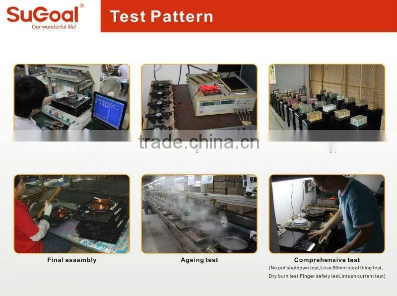 SuGoal Crystal Plate Commercial Electric 2 Double burner Induction Cooker