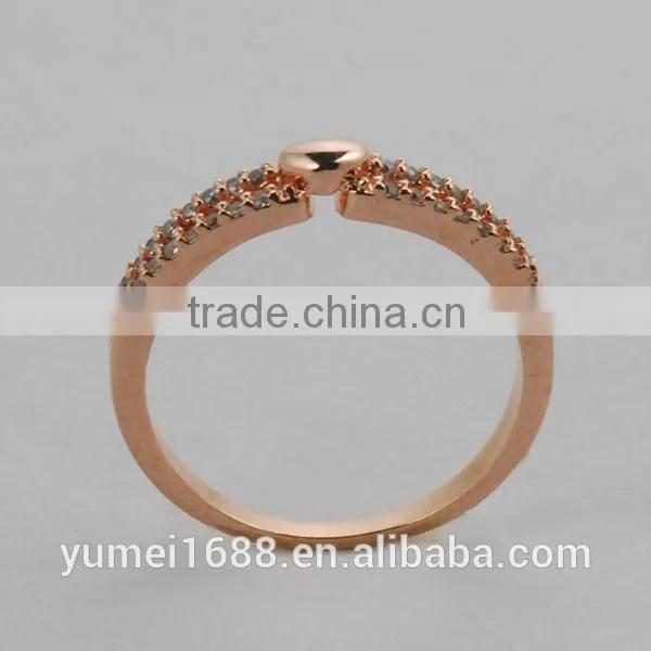 HOT SELLING!!! Newest Style Crystal gold ring designs for girls