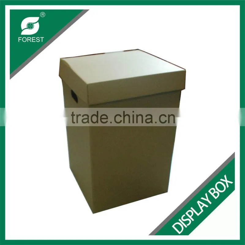 FLAT PACK CORRUGATED DISPLAY CARTONS WITH HANDLES PLAIN FURNITURE MOVING BOXES WITH CUSTOM PRINT