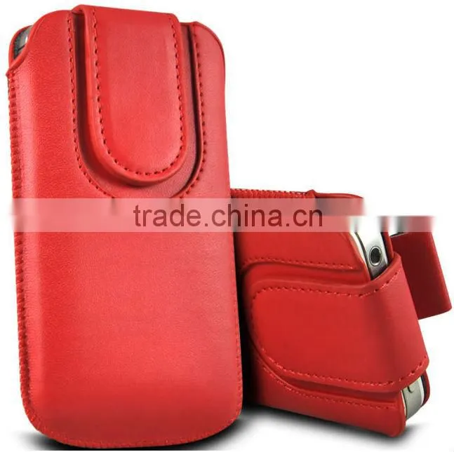 manet pull tab leather pouch