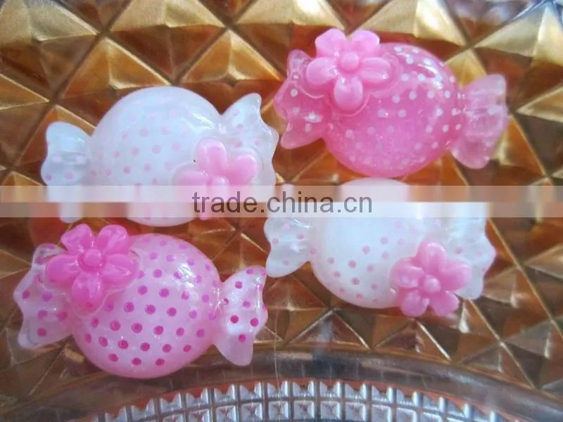 Kawaii Resin bow Cabochons for Hair accessories or Cell phone decoration