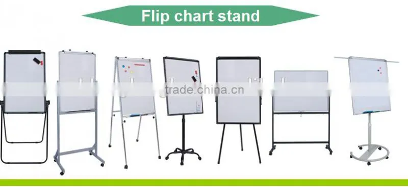 BW-VF# Hot sale Whiteboard Mobile Standard flip chart easel with wheel