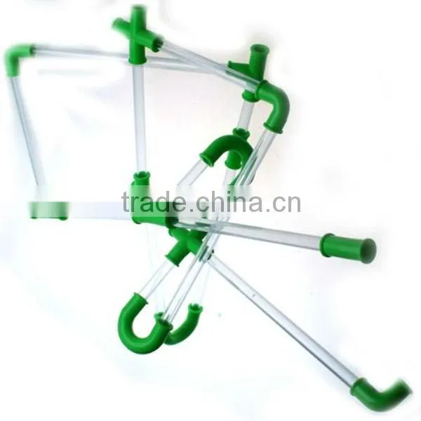 plastic DIY funny straw with connector for kids