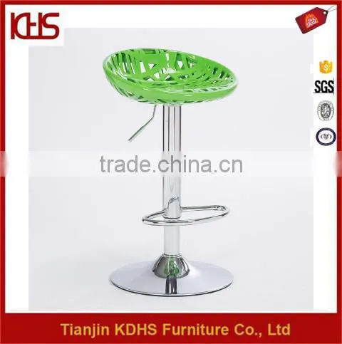 Factory direct sale leisure plastic swivel bar stool for sale