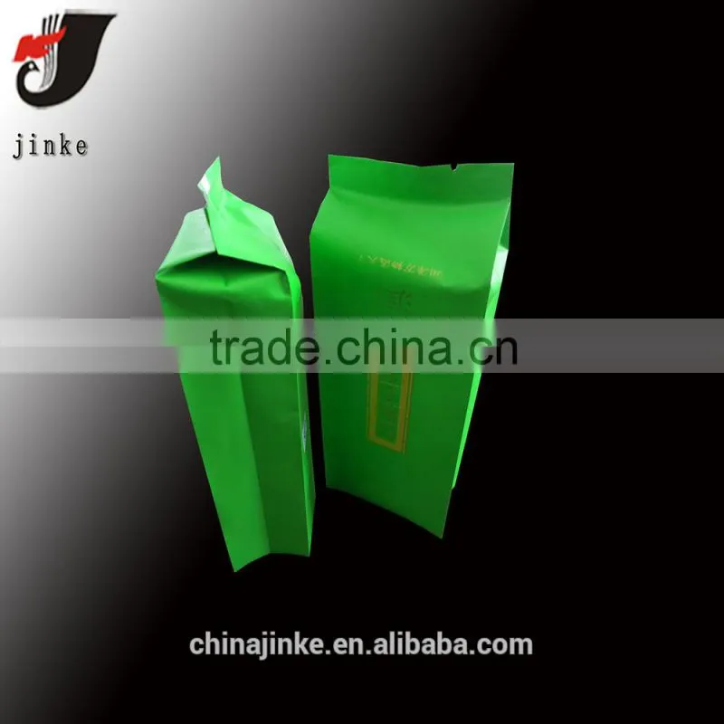 Matt flim laminated green tea packaging bag