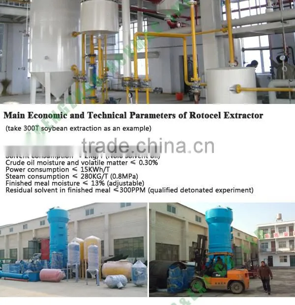 2015 Manufacturer supply 100t/d soybean solvent oil extracting plant