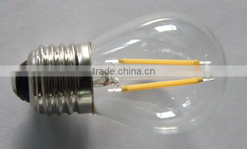 120V E26 S14 Led filament bulb mini globe 2W