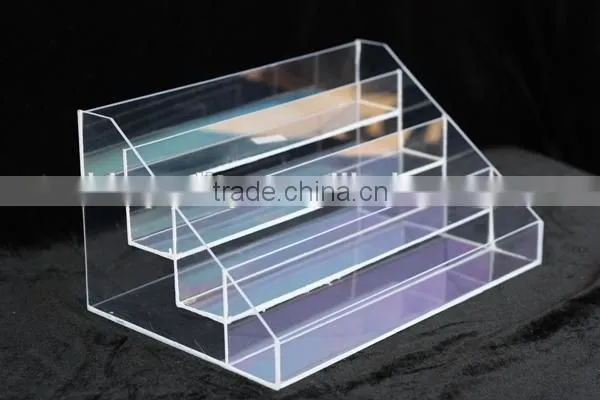 4 tiers acrylic nail polish displays rack, acrylic cosmetic display stand