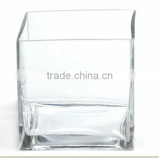 6cm Square Florero Glass