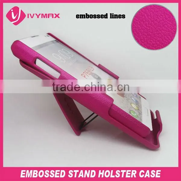new embossed holster combo case for lg optimus p769 L9 phone case