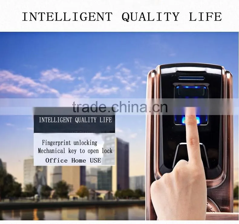 Biometric Digital Keypad Wireless Safe Fingerprint Control Apartment Door Lock