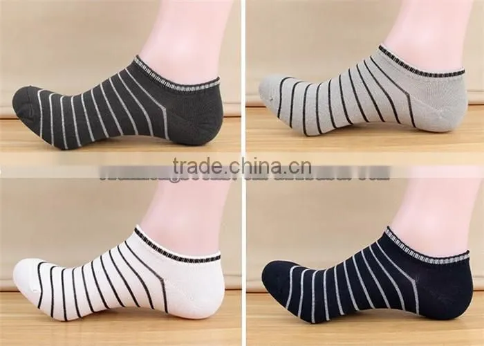 2016 Hot Sale Fashion Bamboo Cotton Loafer Low Cut Socks Men