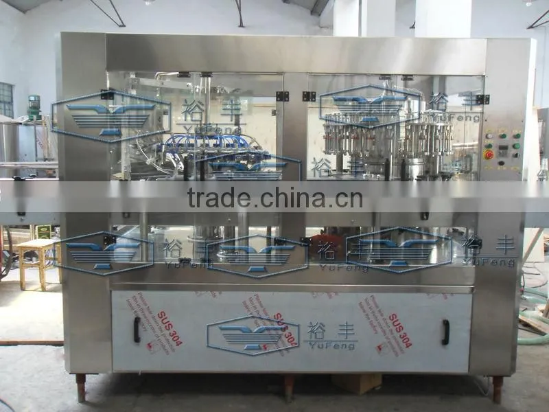 2 in 1 monoblock glass bottle vinegar filling machine / soy sauce filling machine