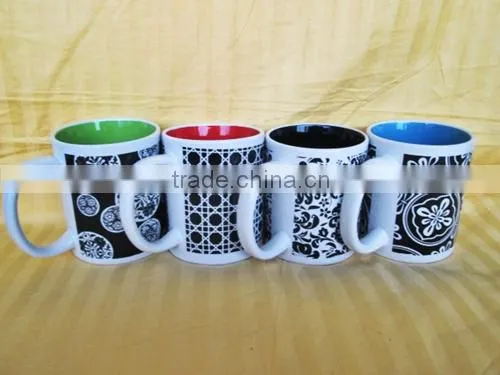 Milk mug - coffee mug - tea mug logo printed new decal different shape