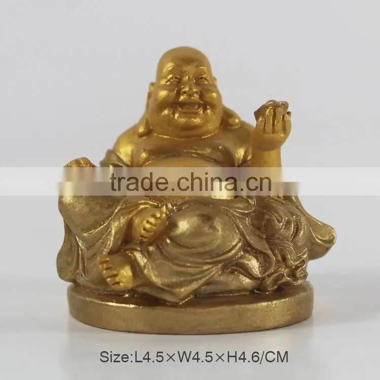 2016 Yellow Wholesale Resin Laughing Budda Statue