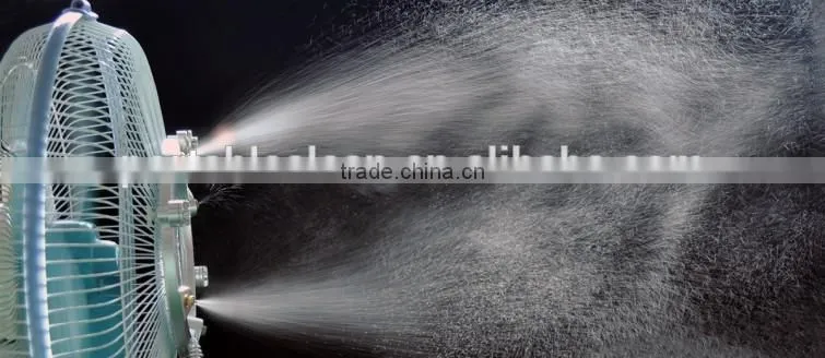 misting device, garden tool, water mist cooling system
