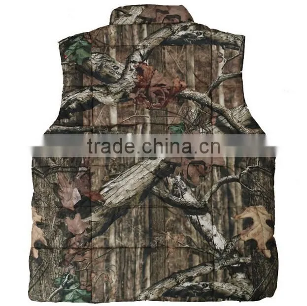 Custom Camo Fleece Lining Hunting Vest