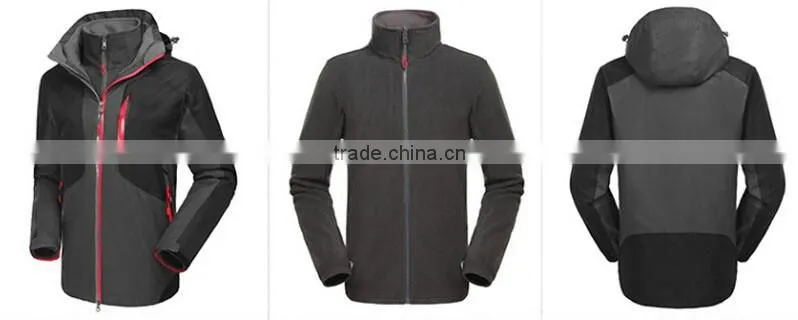 Custom 3 in 1Waterproof Breathable Outdoor Jacket