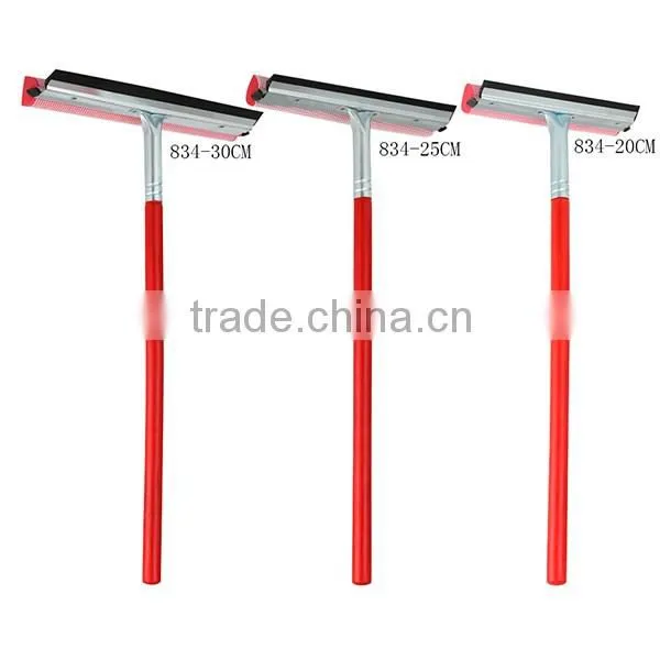 window cleaning wiper wood handle sponge with PVC blade