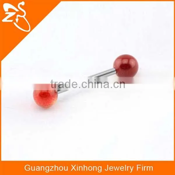 Multicolor Straight Industrial Barbell For Ear Piercing