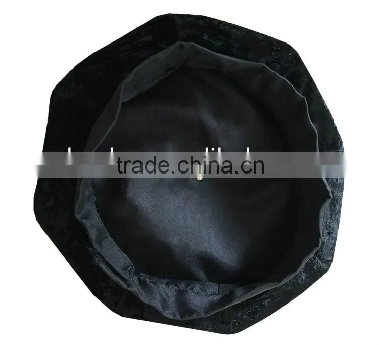 Hot sell black Doctoral Tam