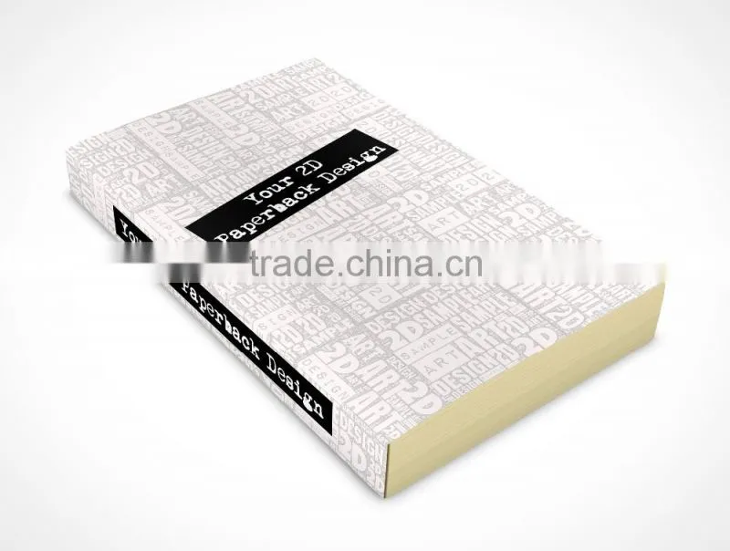 2016 paperback book, softcover book printing in China