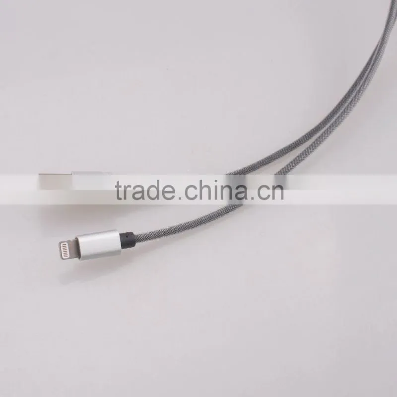 1m nylon braided MFi usb charging cable