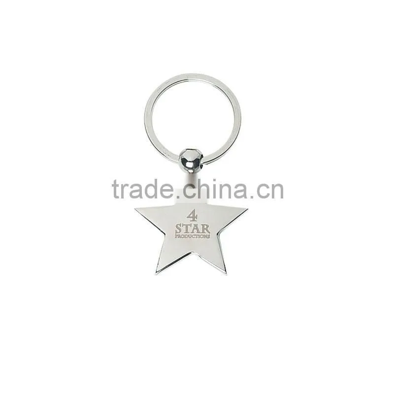 Star Metal Key Tag