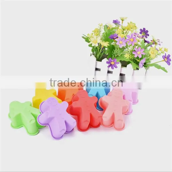 Christmas promotion gift silicone snowman cake mold