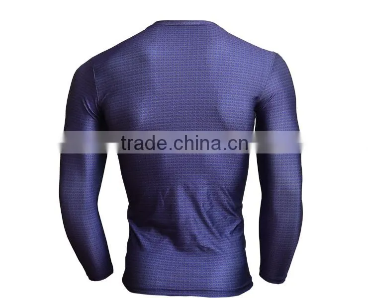 Avengers Marvel Cartoon Super Heroes Compression Quick Dry Long Sleeve Shirt Base Layer Men Gym Clothing