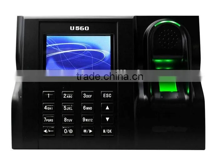 Standard webserver TCP/IP communication tendance color TFT screen optional rfid/mi-fare card fingerprint time attendance clock
