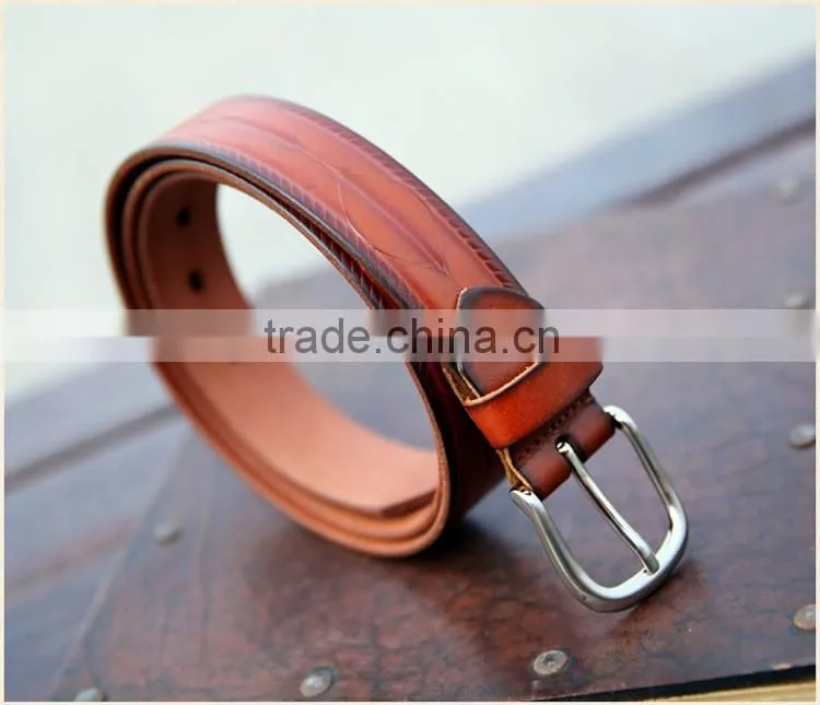Vintage genuine leather belt for women