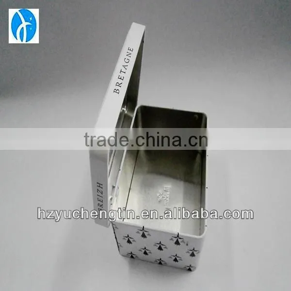 custom top quality recycle metal square tin can