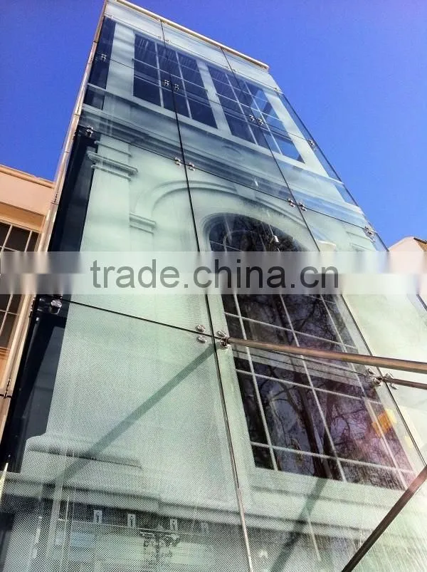 Clear Exterior Glass Wall For Commercial Building And Residential House