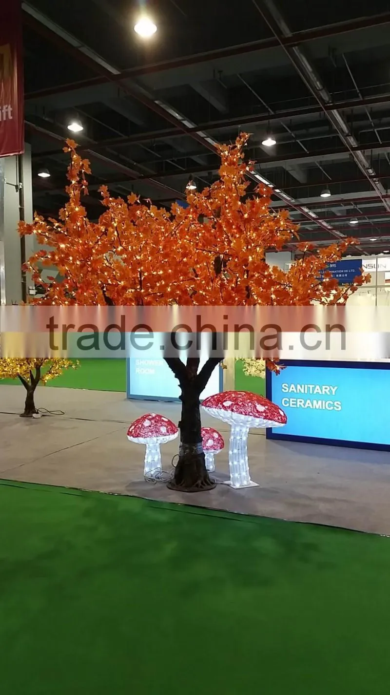 Artificial Autumn Japanese Red Maple Tree With Branches And Leaves