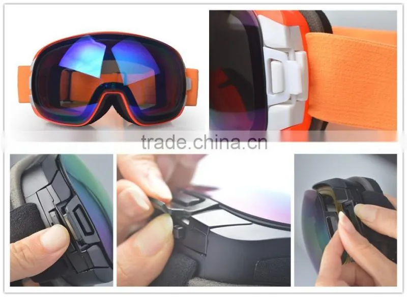 2017 Bravo's Competitor Interchangeable Lens Snow Goggles For Snowboarding
