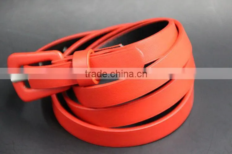 2015 new fashion multi-functional women narrow leather waist belt